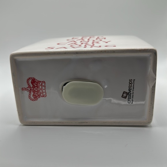 Ceramic keep calm and carry on saving piggy bank with defect - Picture 5 of 7